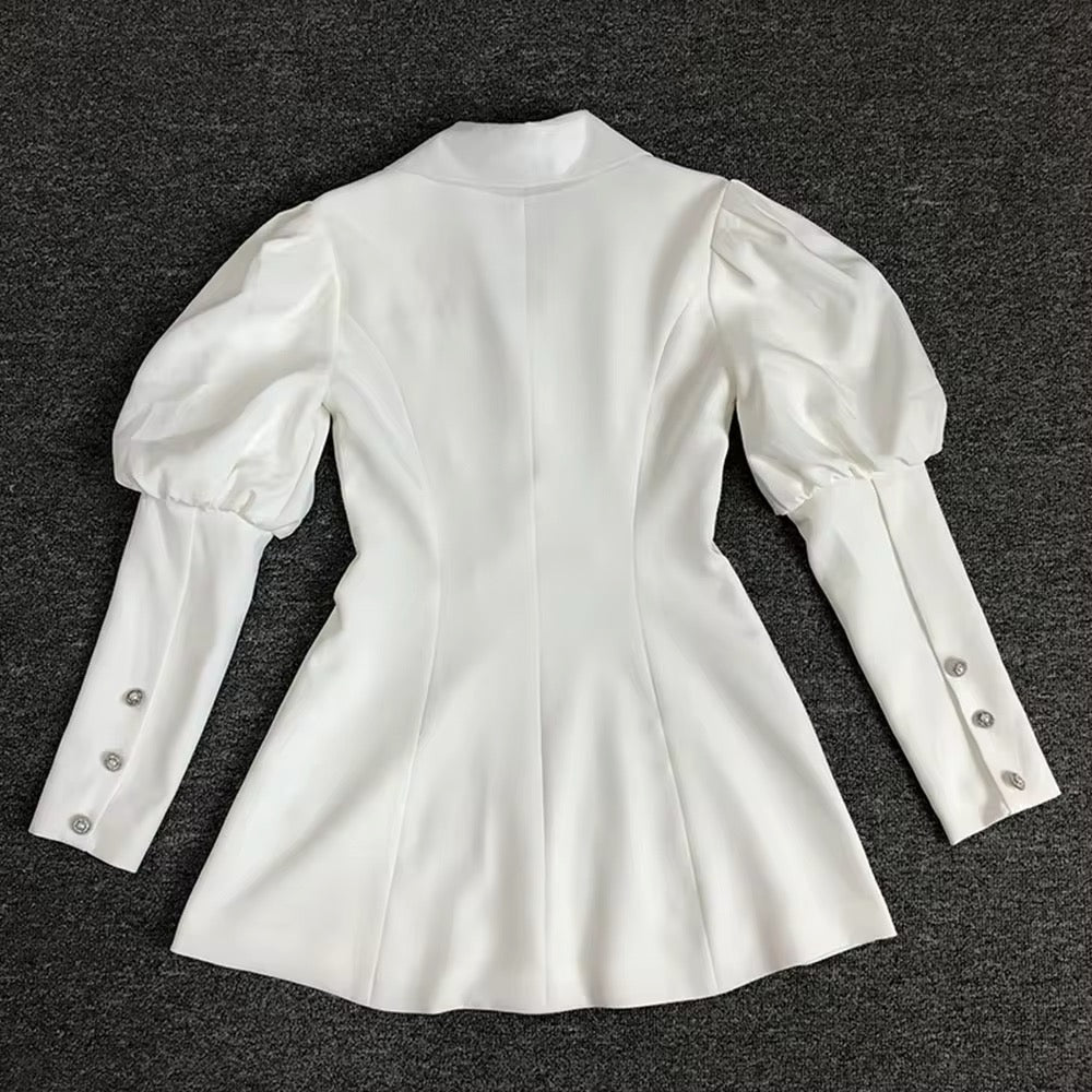 Long Sleeved Blazer Double Breasted Bodycon Dress