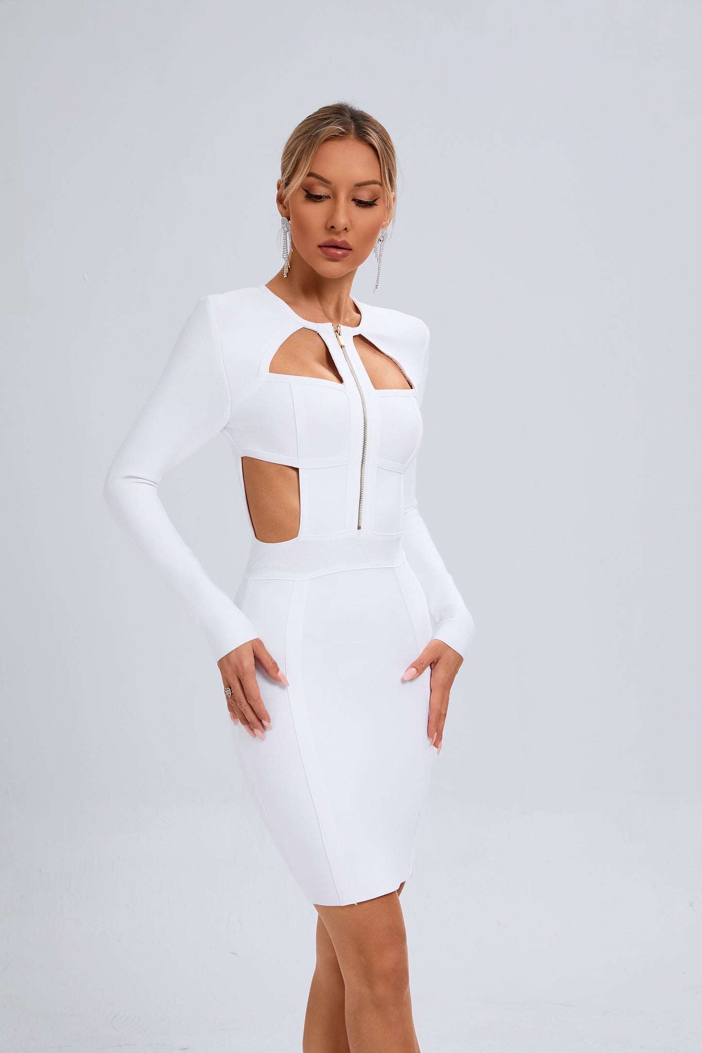 Milan white bandage dress