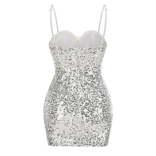 Ciara sequin pearl dress