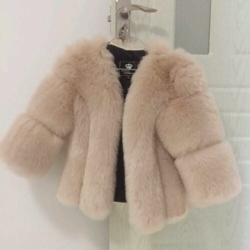 Fur Women Coat Faux Fur Short Stitching Three-Quarter Sleeve Artificial Fur