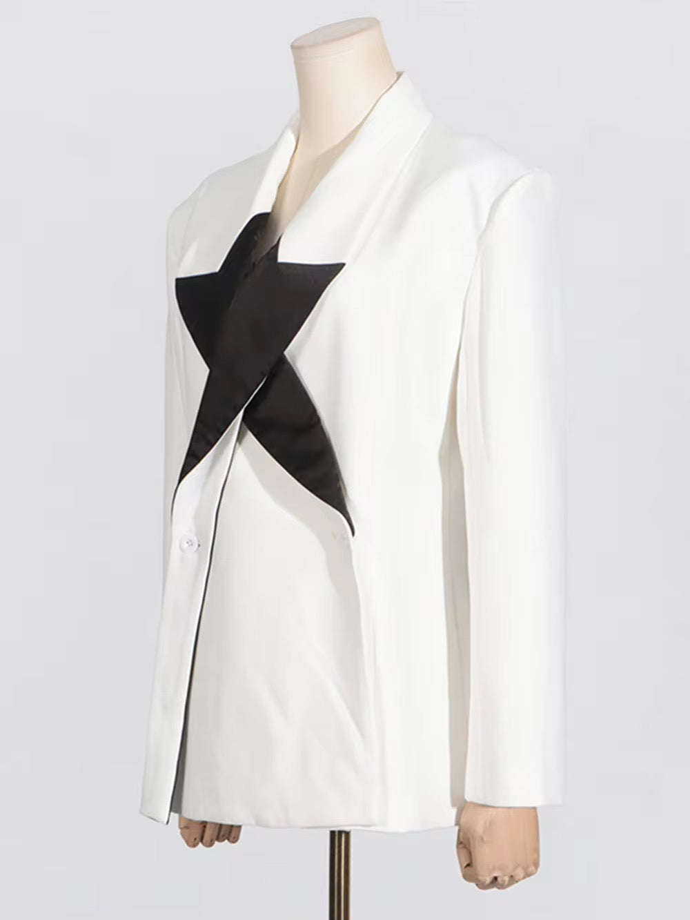 Star shaped patchwork blazer