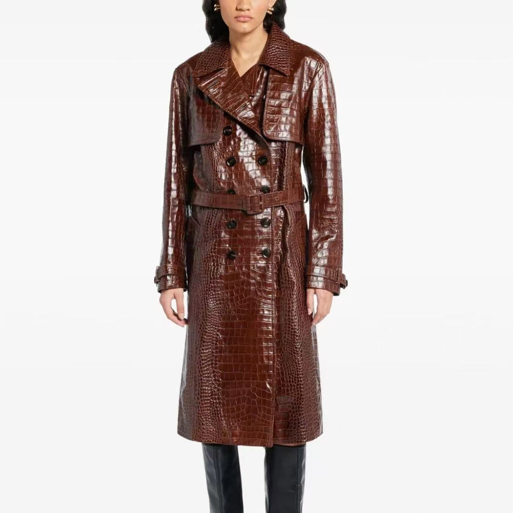 Cold outside leather coat