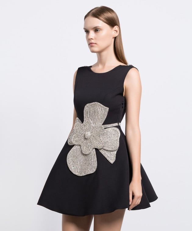 Spliced Flower Sequins Diamond Sexy Dress