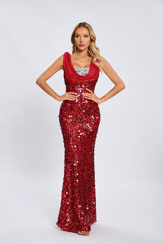 Amor midi sequin dress