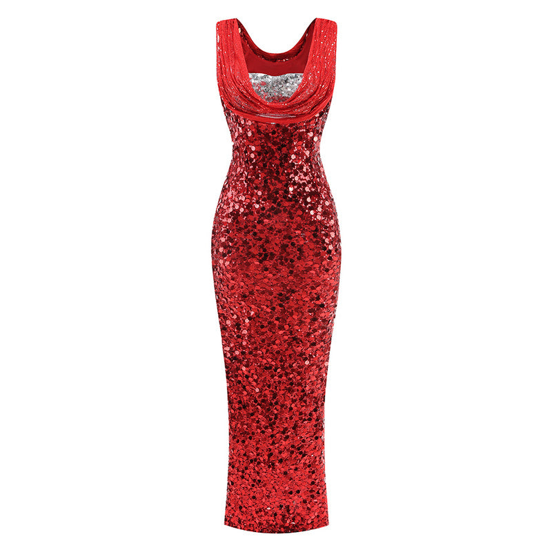 Amor midi sequin dress