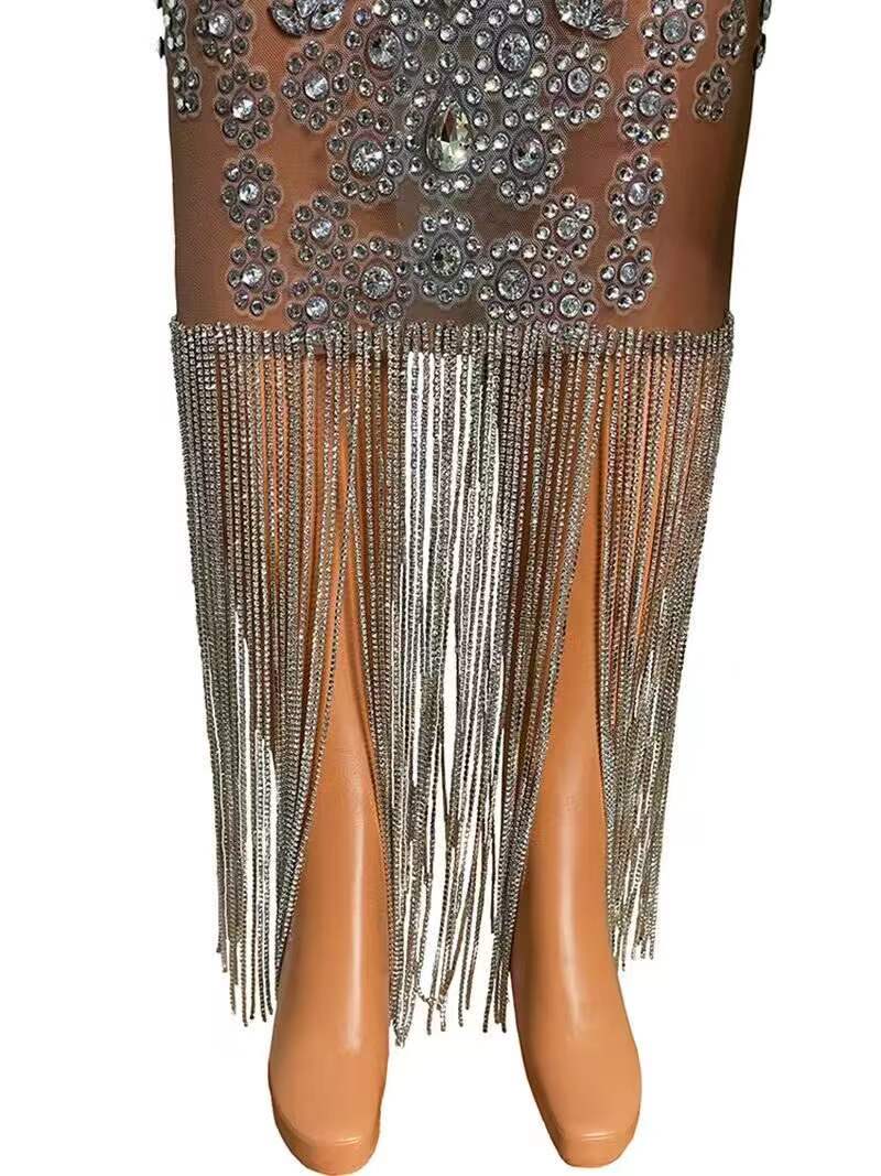 Banks rhinestones and diamonds dress