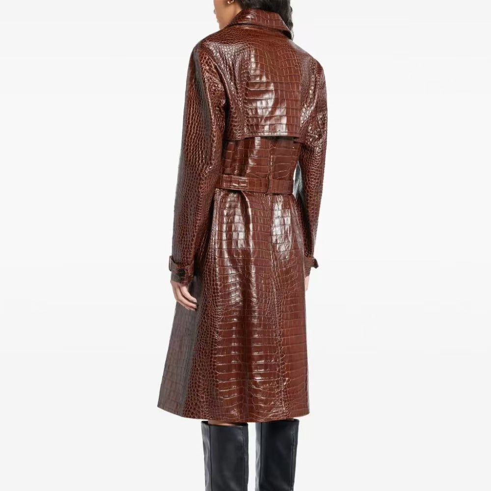 Cold outside leather coat