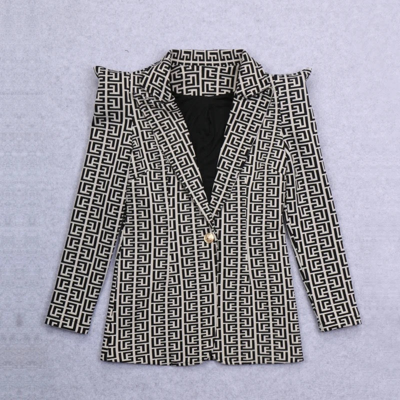 Jelo blazer and mini dress