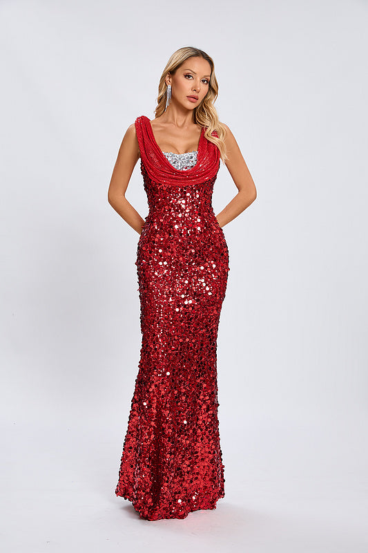 Amor midi sequin dress