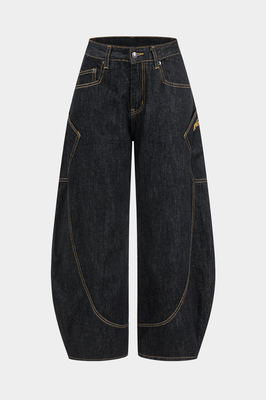 Washed Wide Leg Jeans