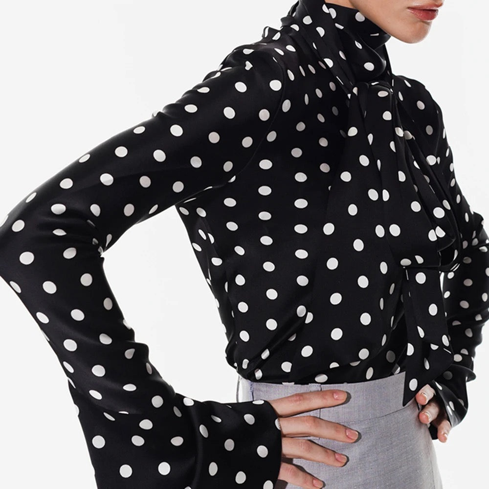 Aliayah polka dot blouse