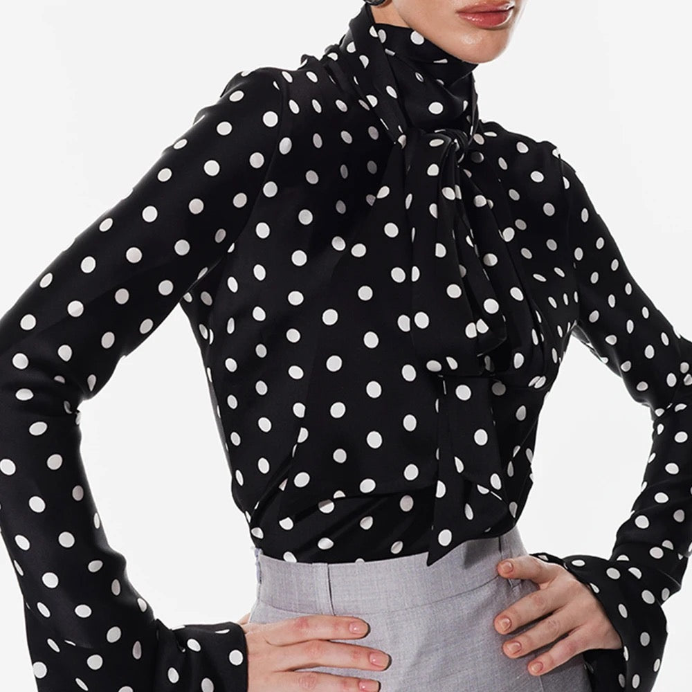 Aliayah polka dot blouse