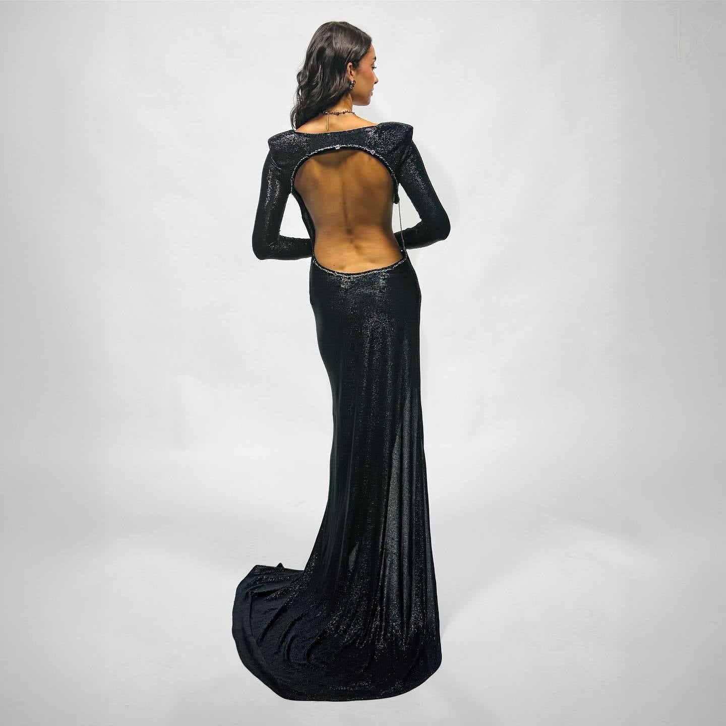 Nishe long slit dress