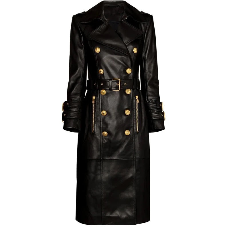 ARLYNN FAUX LEATHER COAT REBECATHELABEL