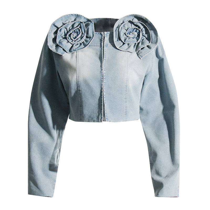 Aloma denim jacket REBECATHELABEL