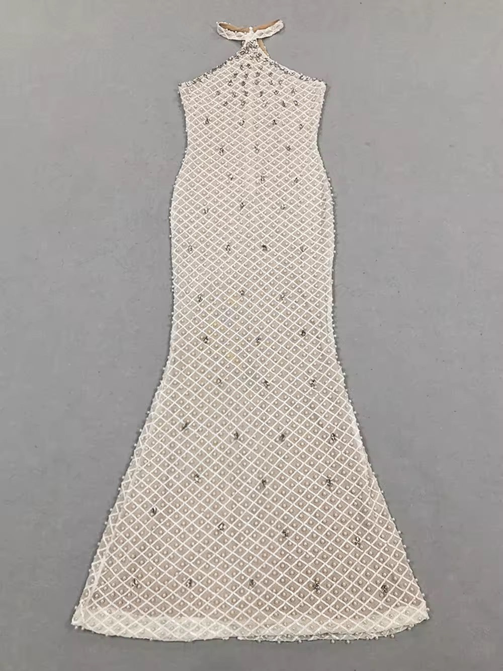 Pearl Sequin Tight Design Sleeveless Mermaid