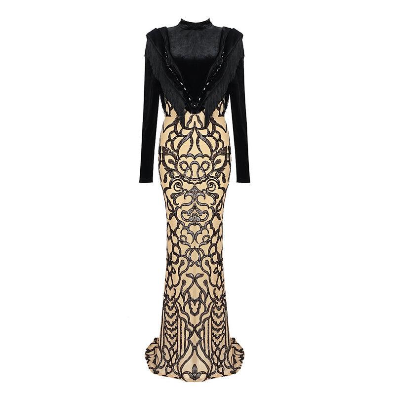 Black Luxury Elegant Mermaid Prom Dress REBECATHELABEL