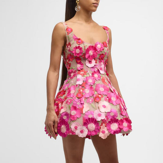 Rebecca floral mini dress