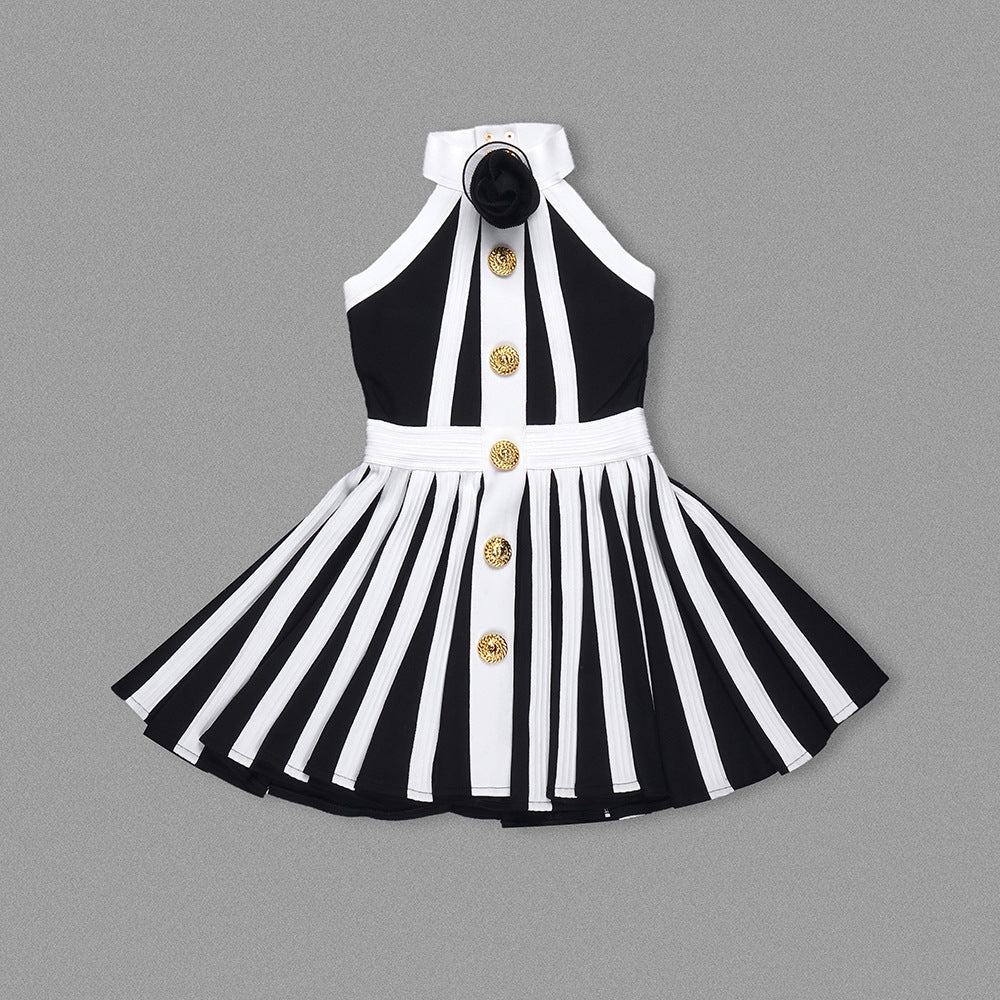 Yandy mini black and white dress