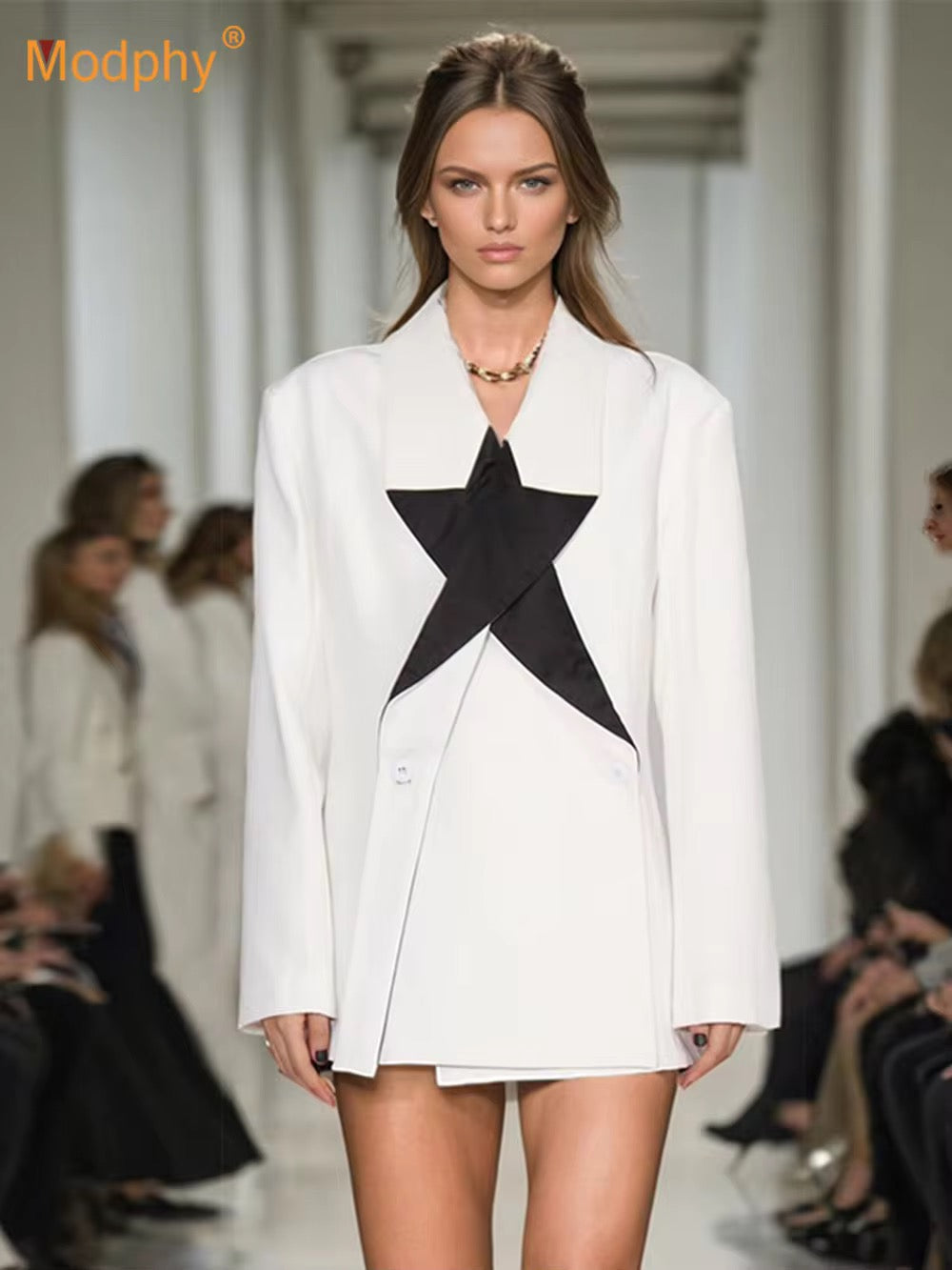 Star shaped patchwork blazer