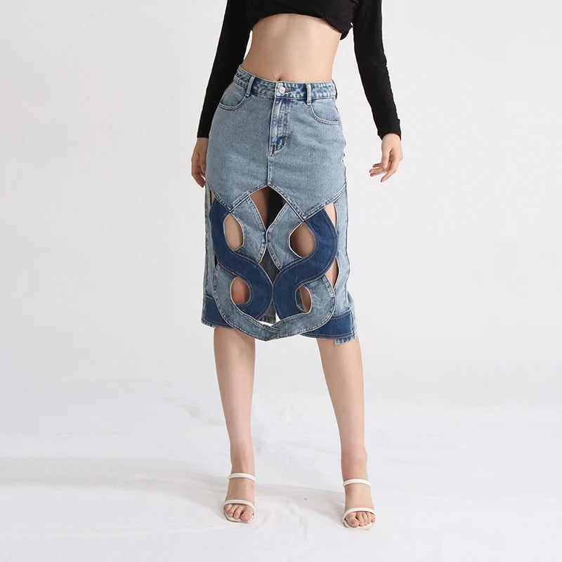 Camila denim skirt REBECATHELABEL