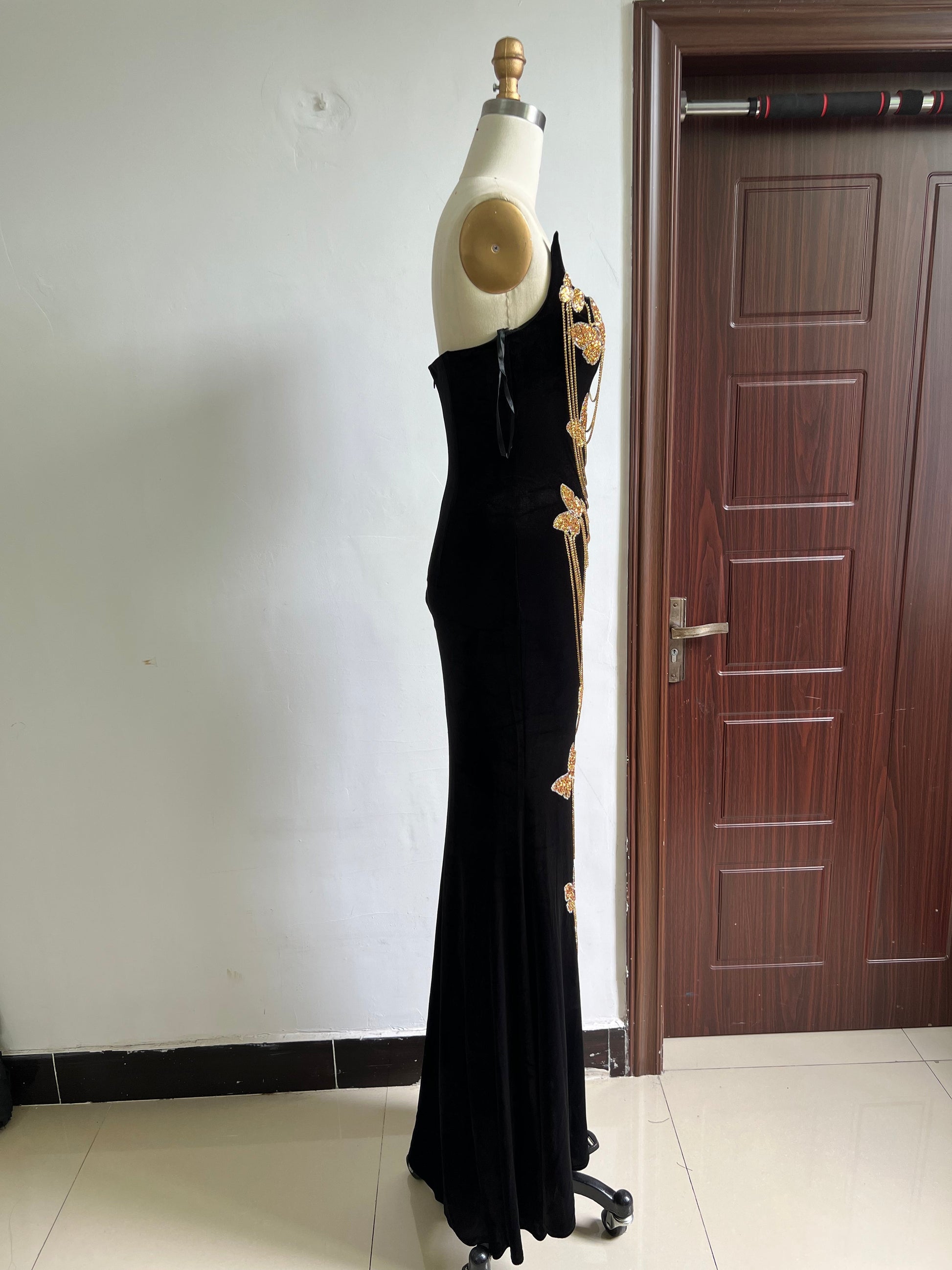 Chic me floor length dress REBECATHELABEL