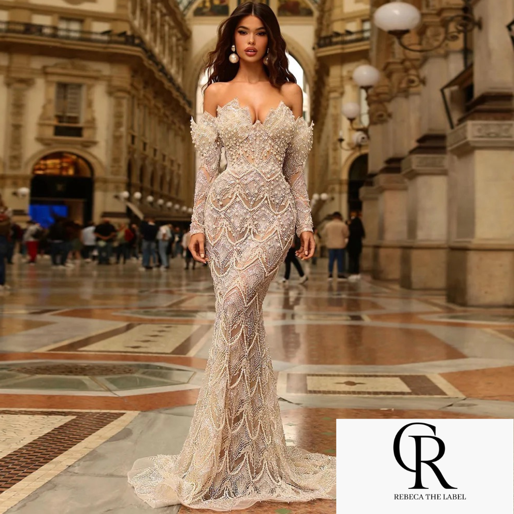 Cinderella pearl maxi dress REBECATHELABEL