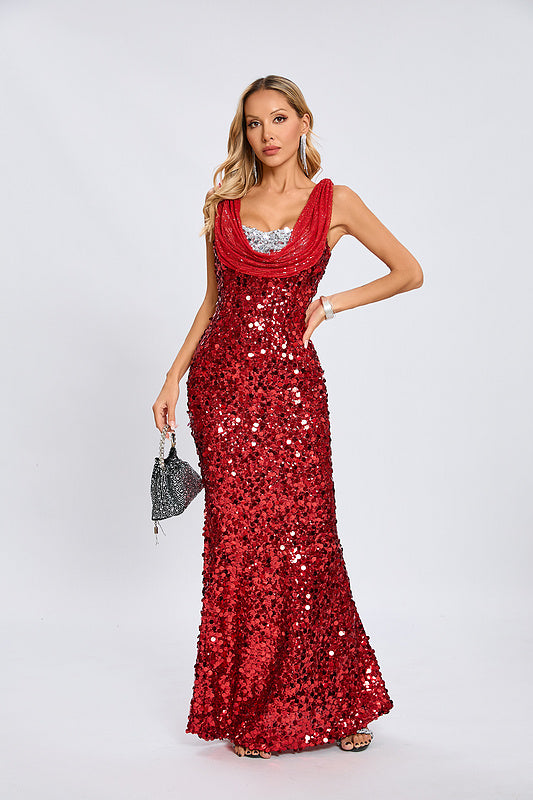 Amor midi sequin dress