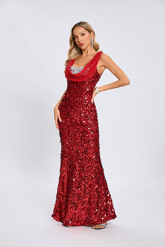 Amor midi sequin dress