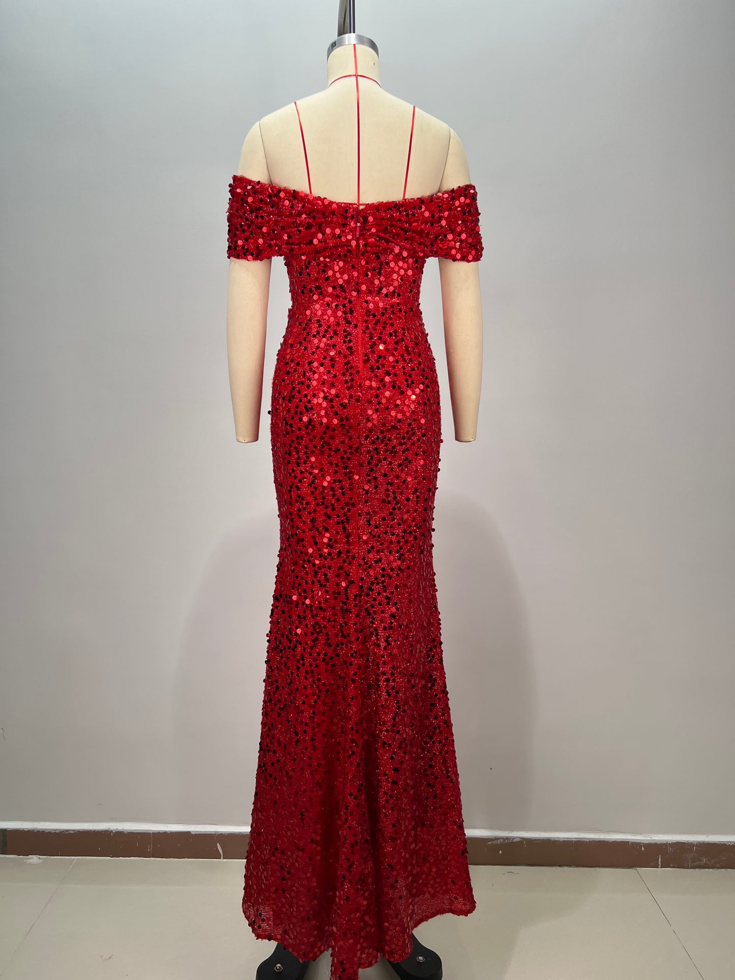 Rebecca sequin floor length dress