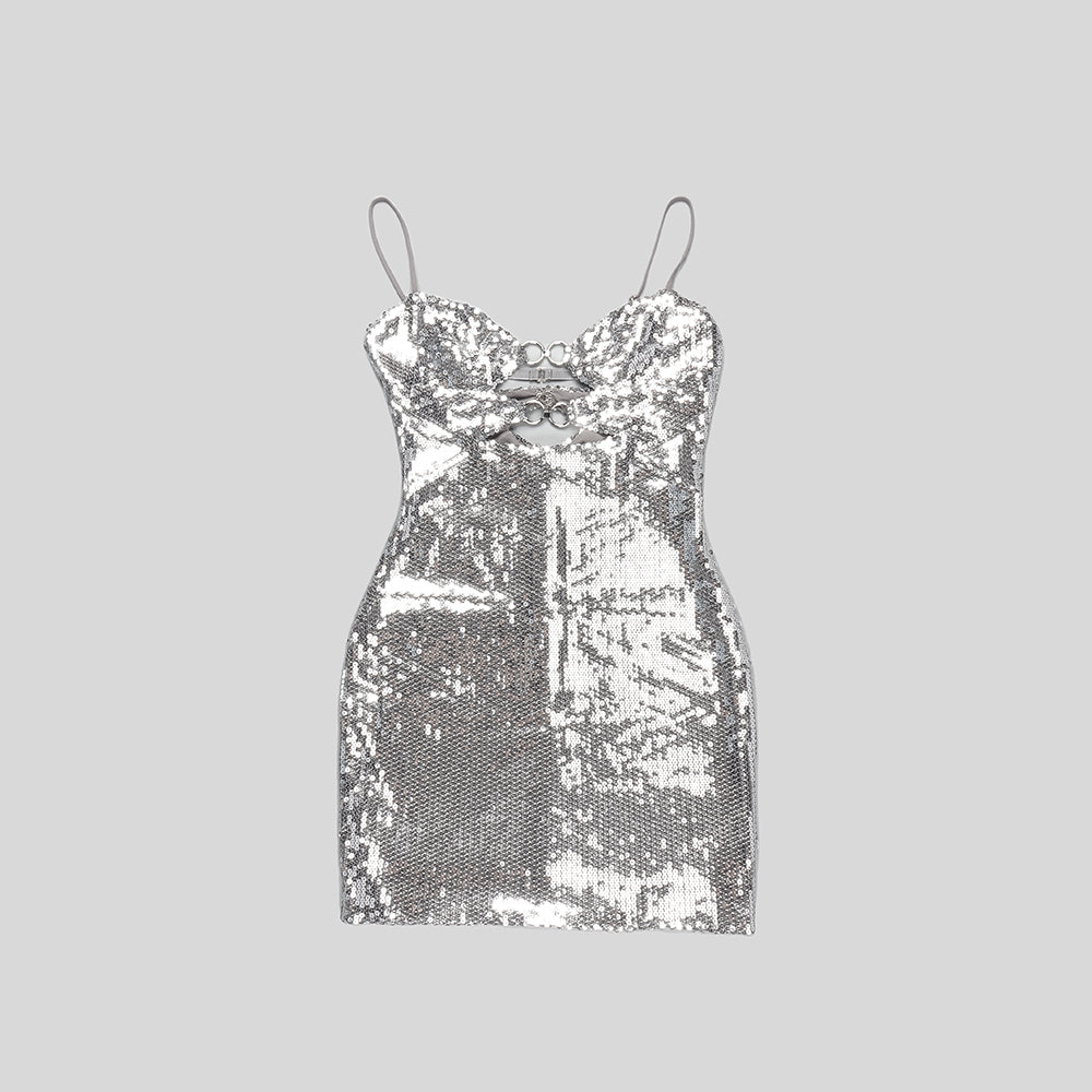 Darlin sequin mini dress REBECATHELABEL