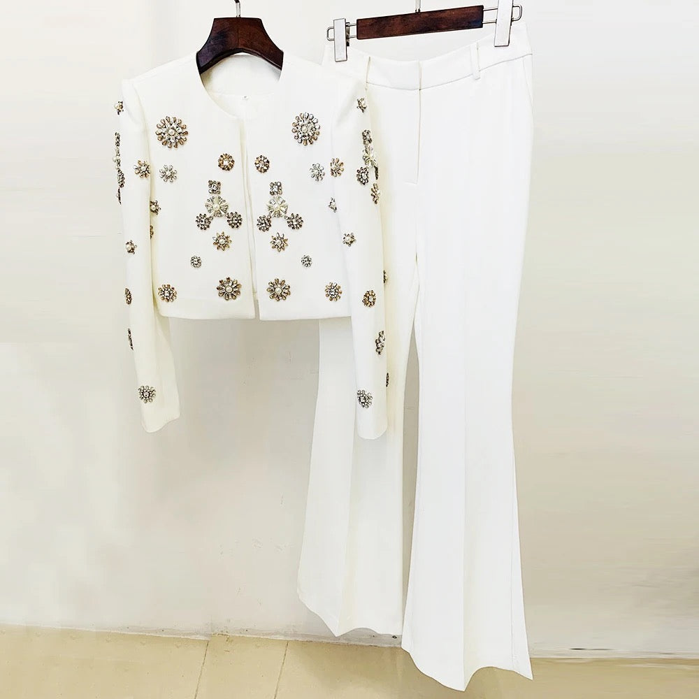 Diamond Pearl pant set REBECATHELABEL