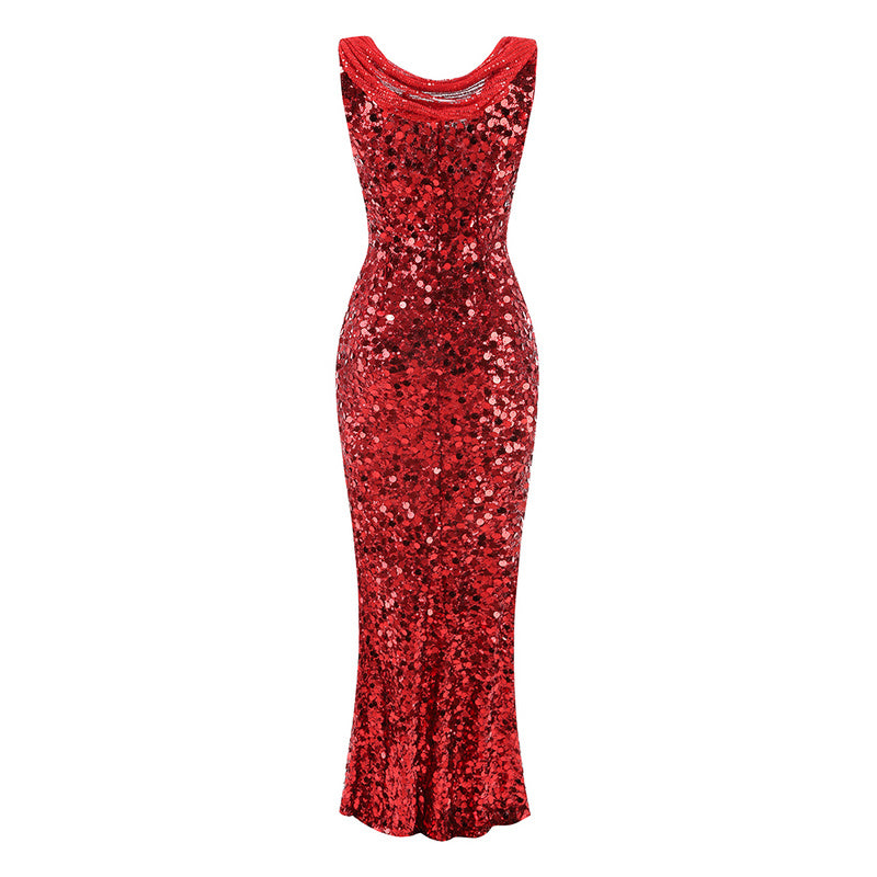 Amor midi sequin dress