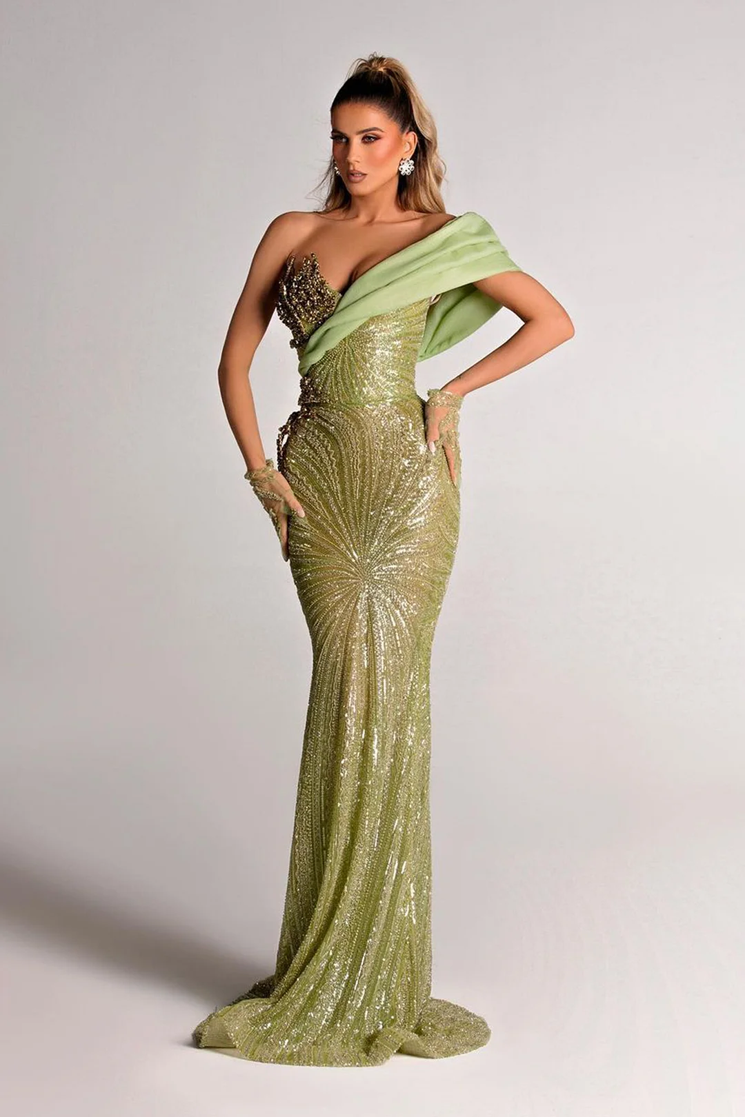 Milan floor length dress