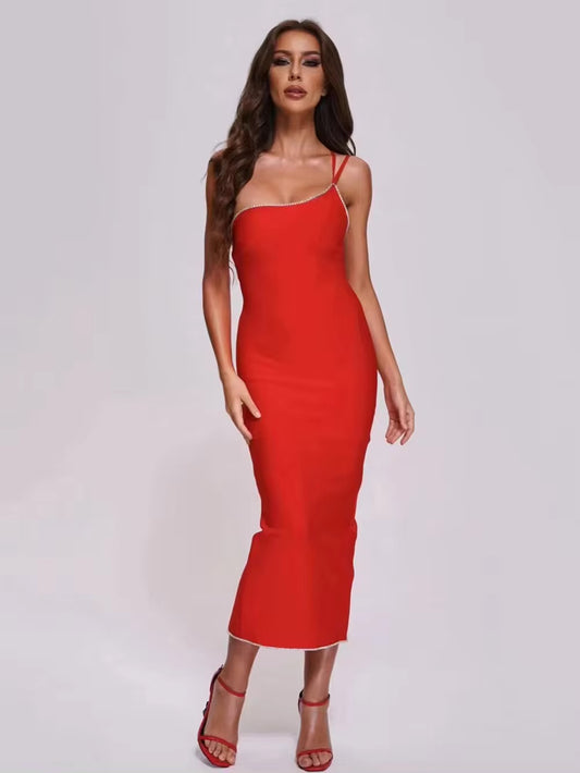 One Shoulder Bandage Dress