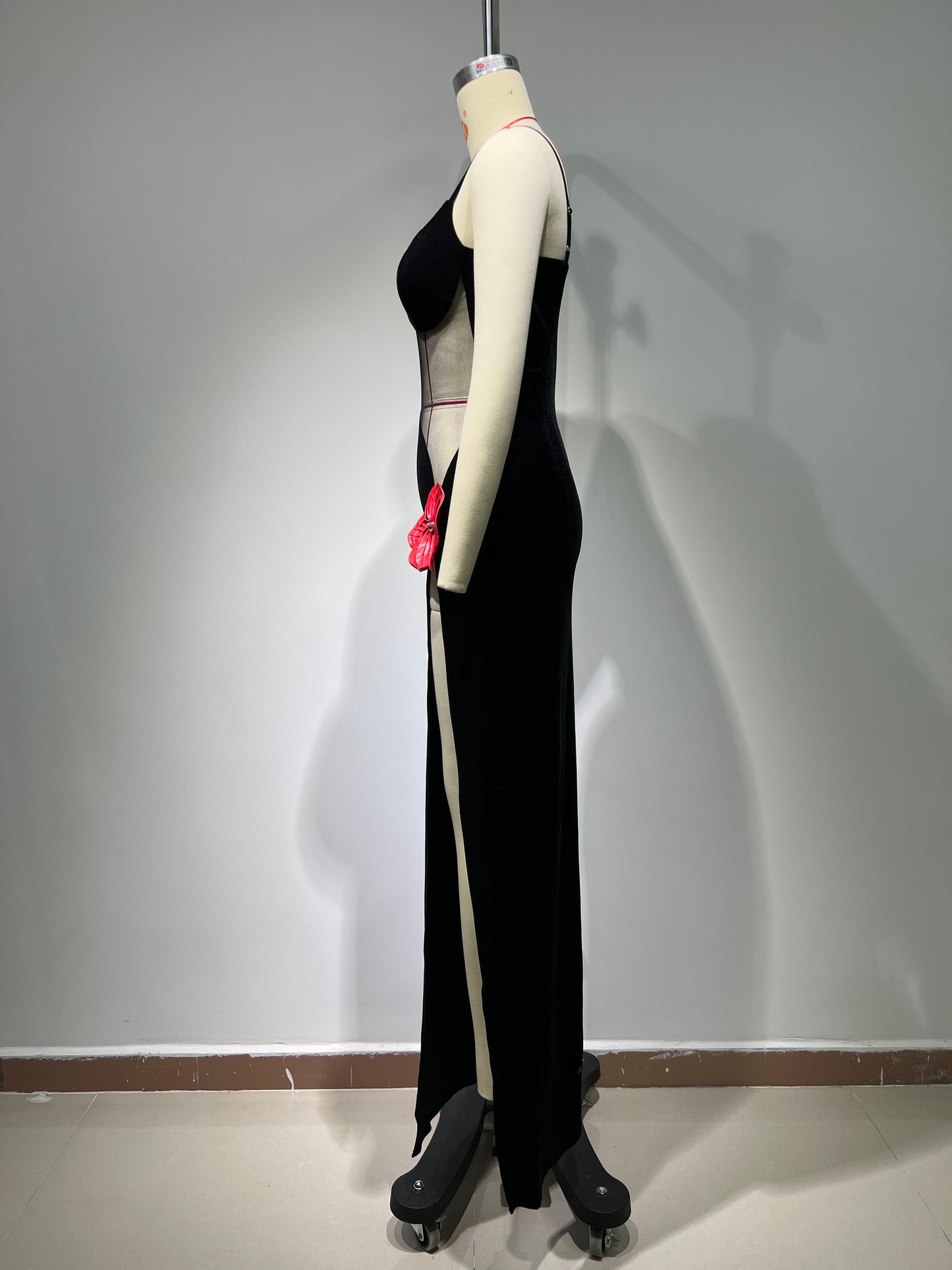 Becky long slit dress