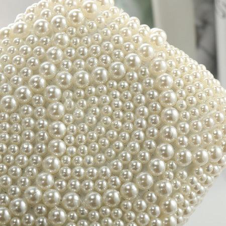 Fish Scale Shape Reversible Pearl Evening Bag REBECATHELABEL