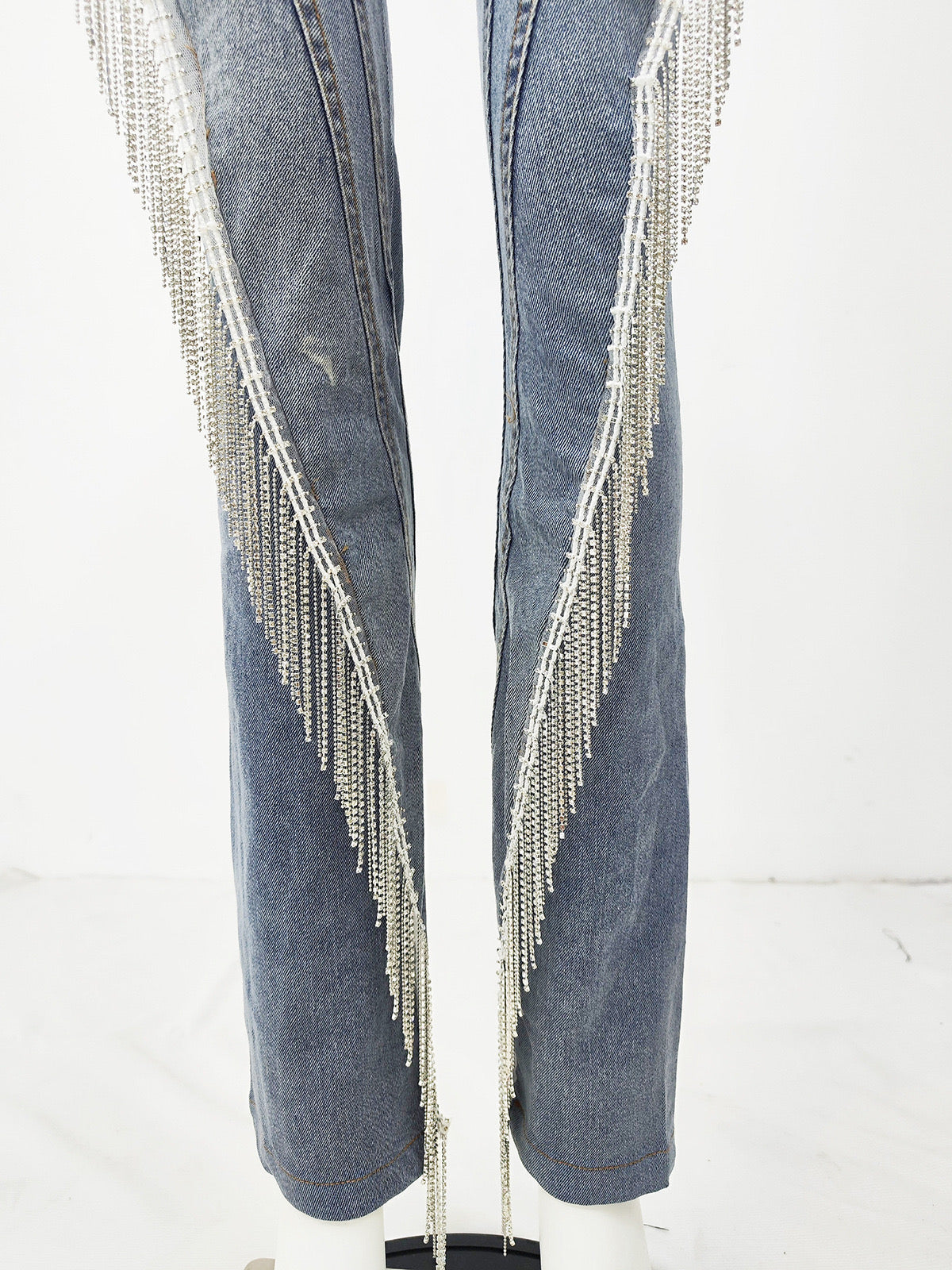 Fit Drill Chain Tassel High-Grade Exquisite Pant REBECATHELABEL