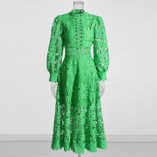 Green Midi Dress REBECATHELABEL