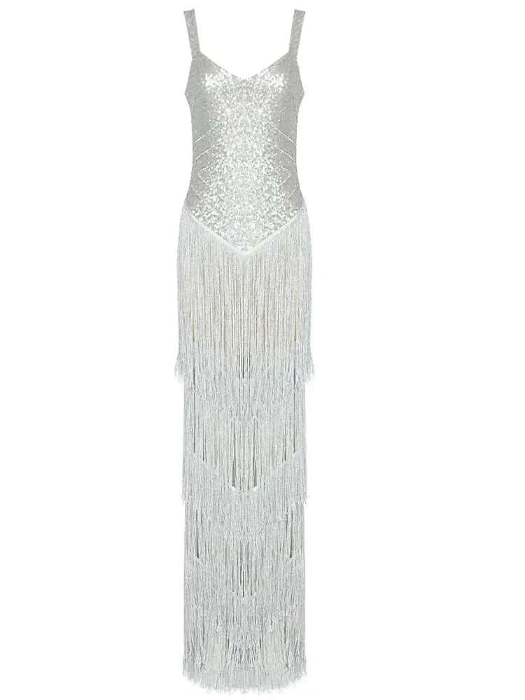 Hady Silver Elegant Evening Dress REBECATHELABEL