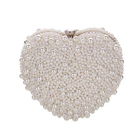 Heart Pearl Evening Bag REBECATHELABEL