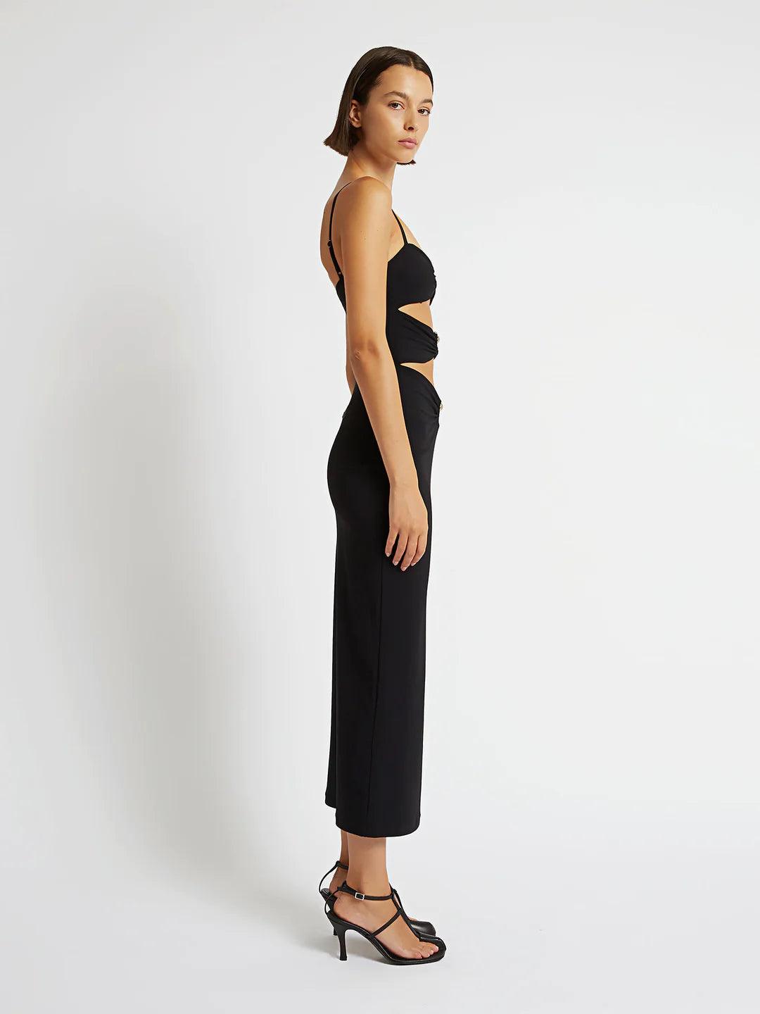 Hollow Sleeveless Open Back dress REBECATHELABEL