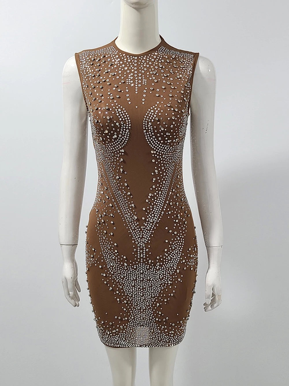 Sparkly Rhinestones Bandage Dress