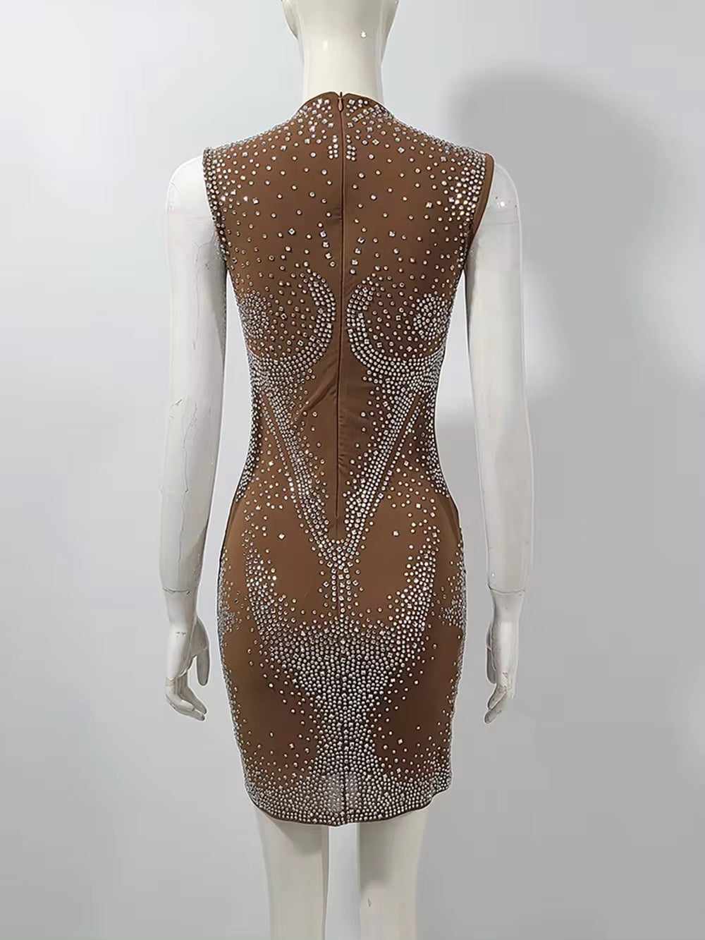 Sparkly Rhinestones Bandage Dress