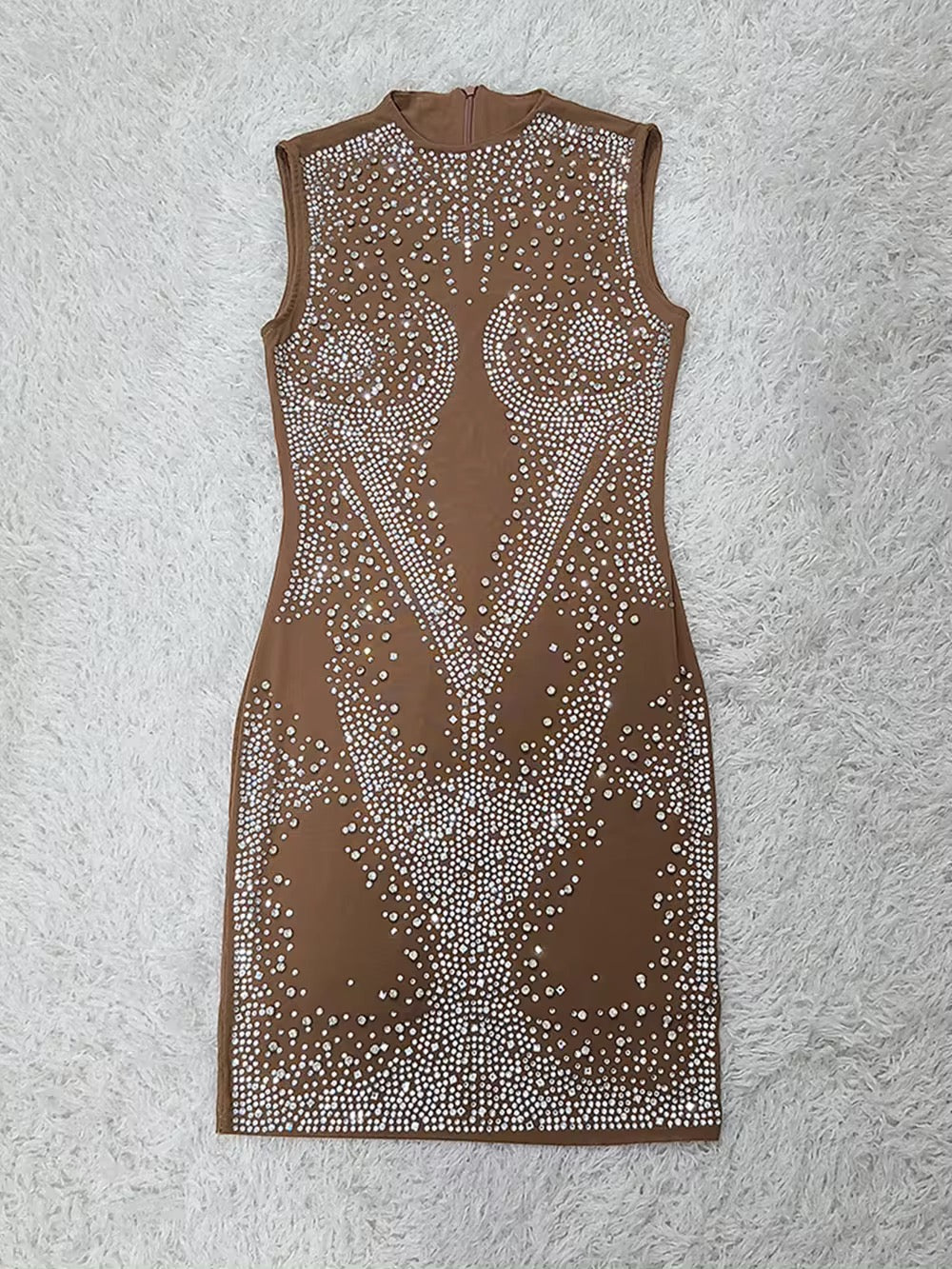 Sparkly Rhinestones Bandage Dress