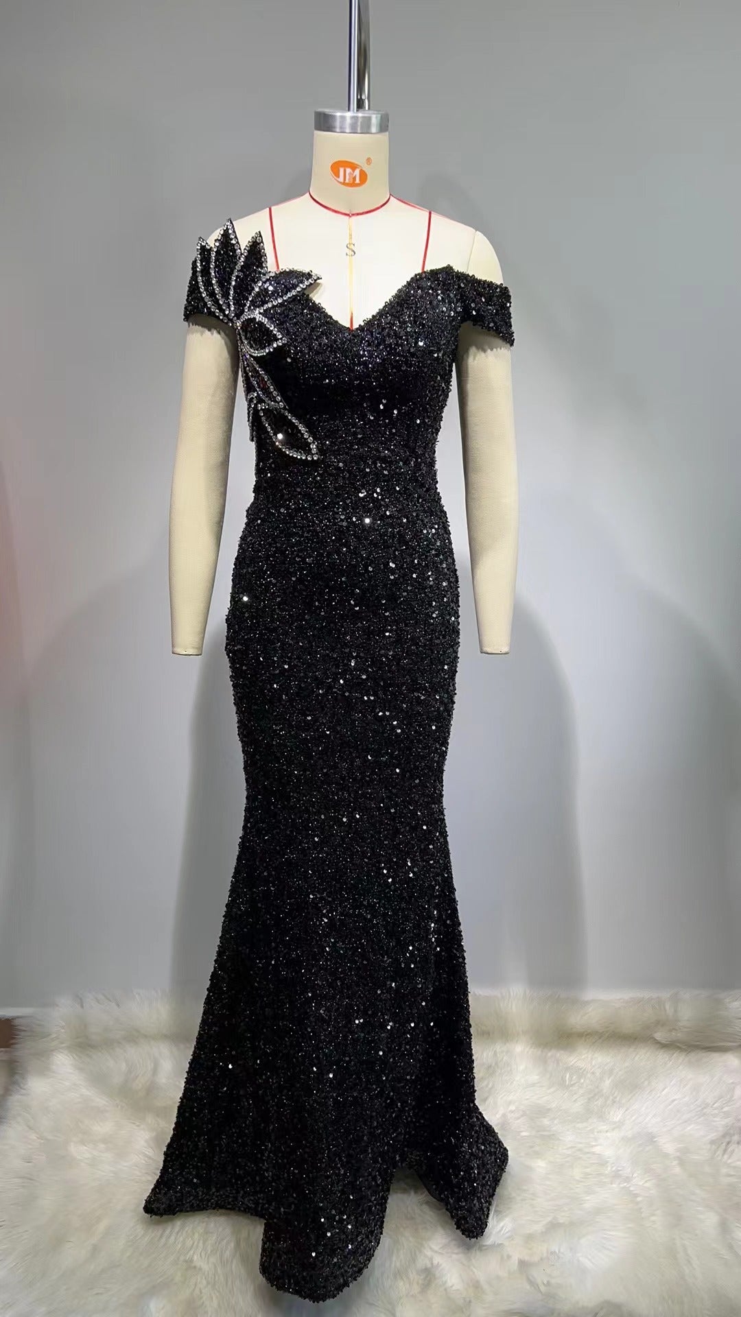 Kimola sequin rhinestone dress REBECATHELABEL