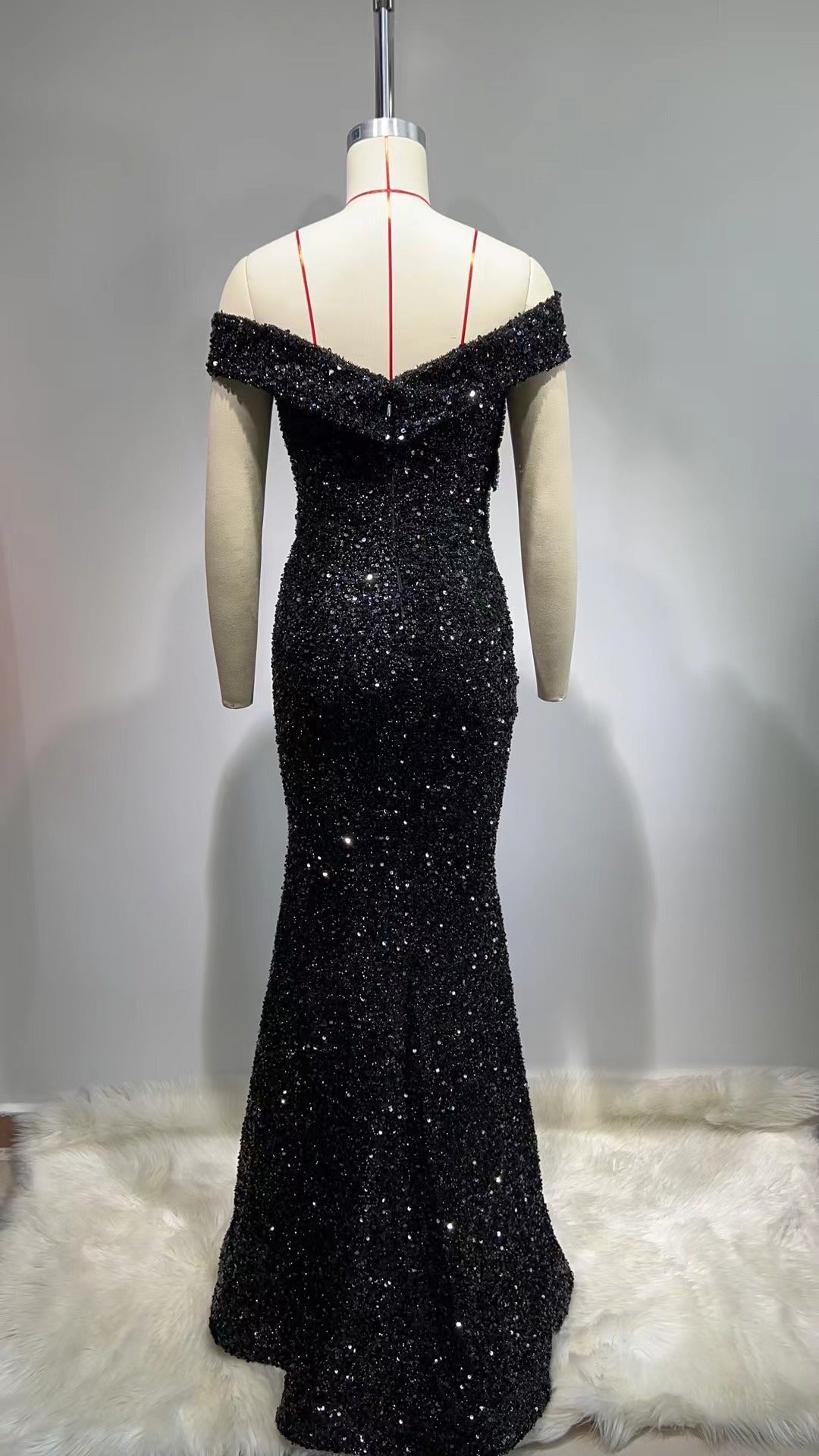 Kimola sequin rhinestone dress REBECATHELABEL