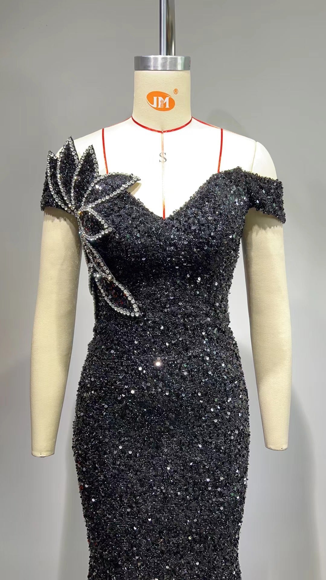 Kimola sequin rhinestone dress REBECATHELABEL