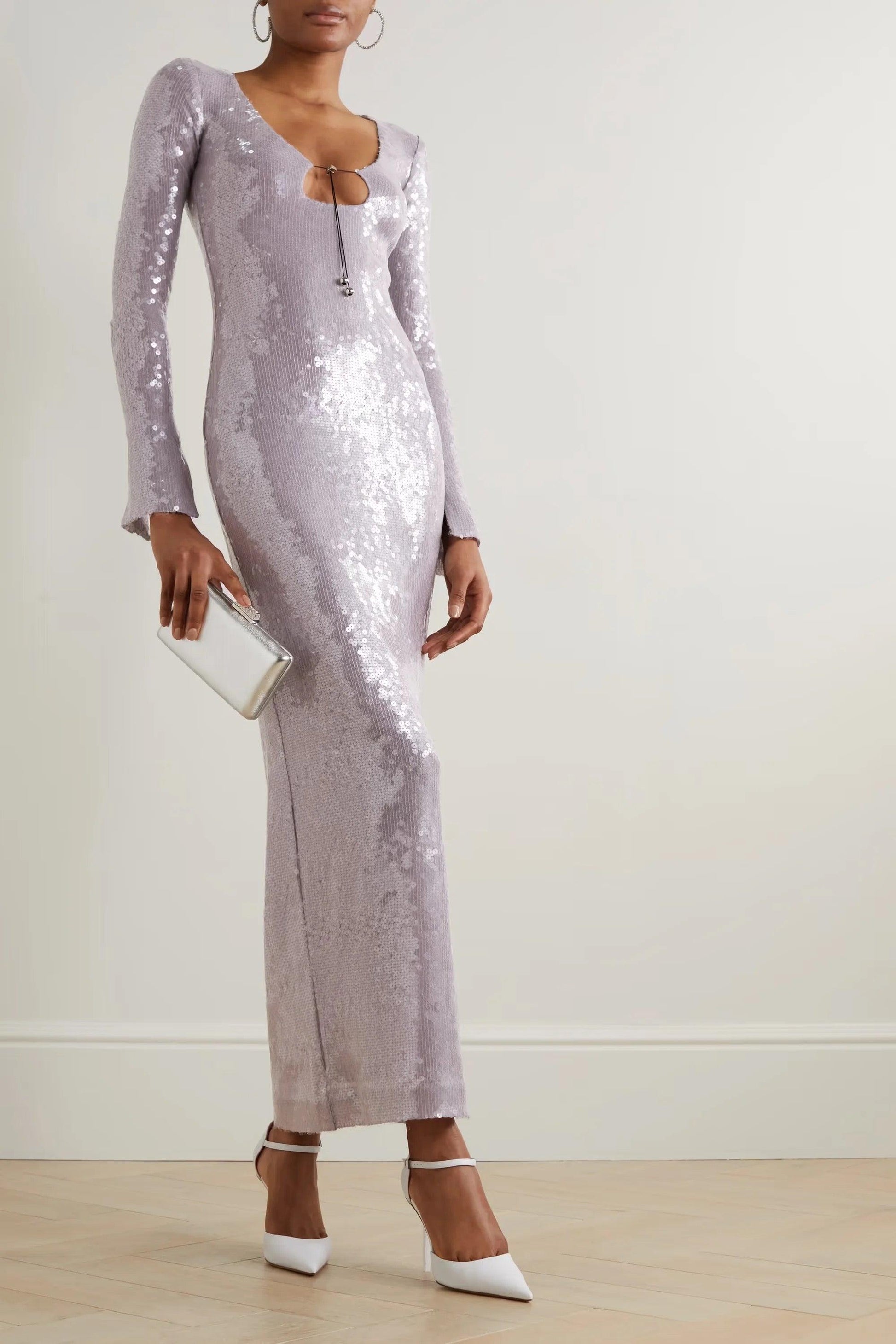 LORA SEQUIN MAXI DRESS REBECATHELABEL