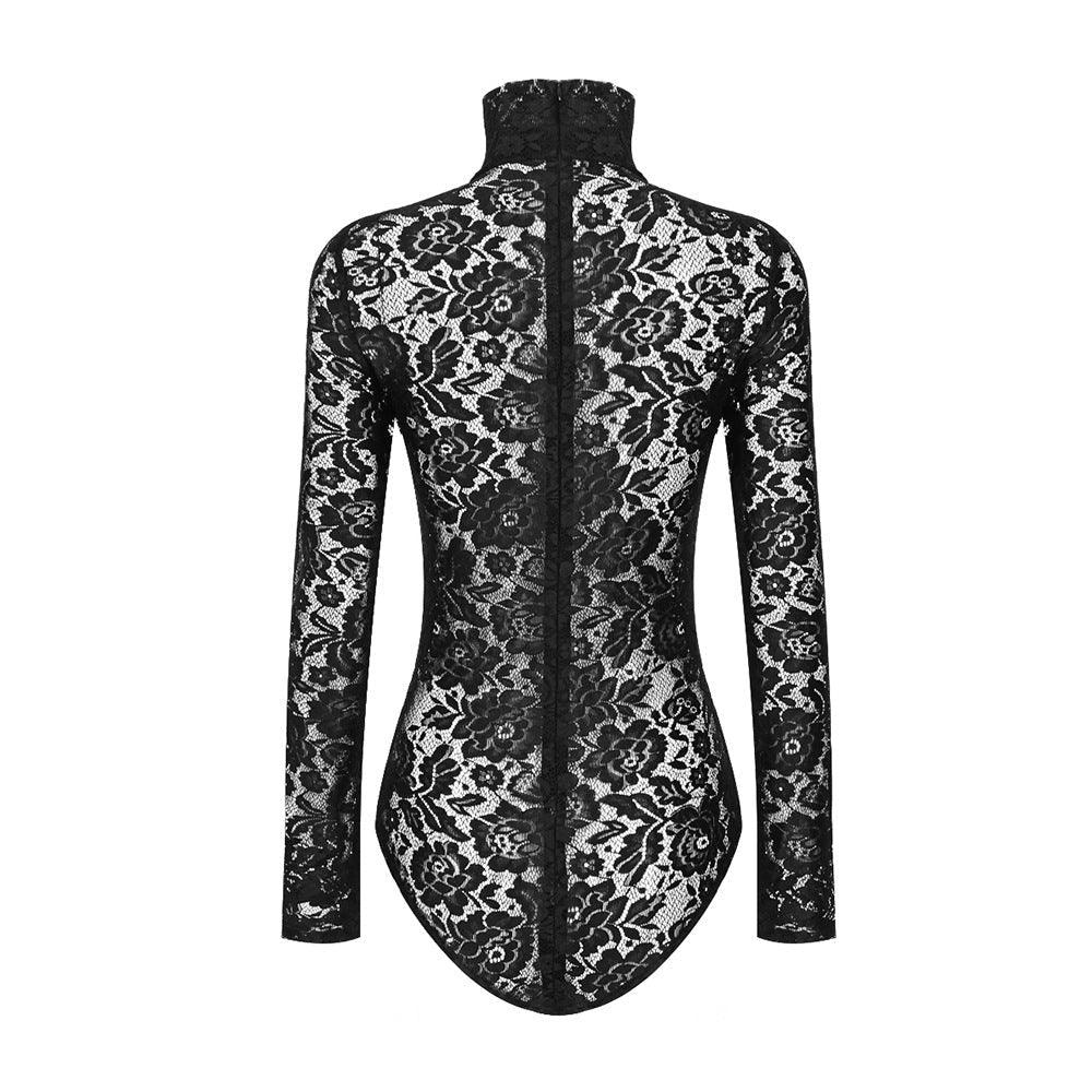 Lili Mesh Splicing Lace BodySuit REBECATHELABEL